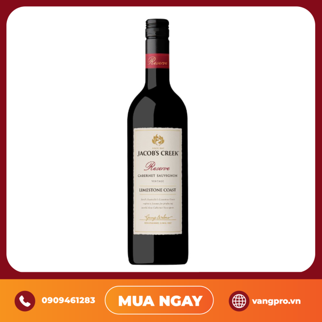 VANG ĐỎ ÚC JACOB'S CREEK RESERVE CABERNET SAUVIGNON