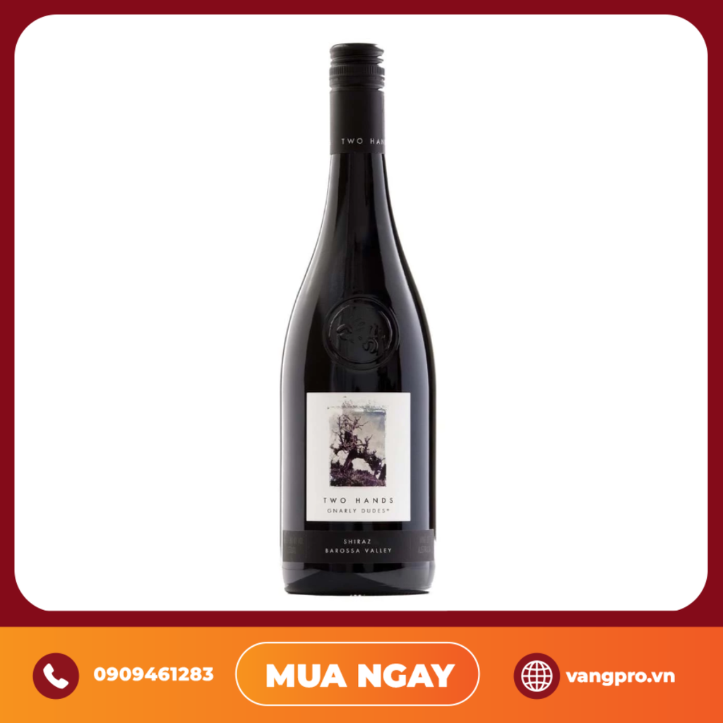 VANG ĐỎ ÚC TWO HANDS GNARLY DUDES SHIRAZ