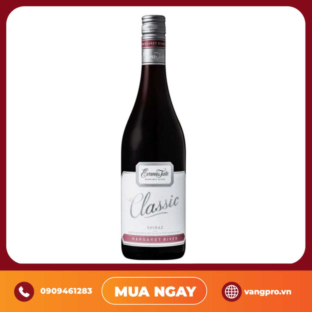 VANG ĐỎ ÚC EVANS & TATE CLASSIC SHIRAZ