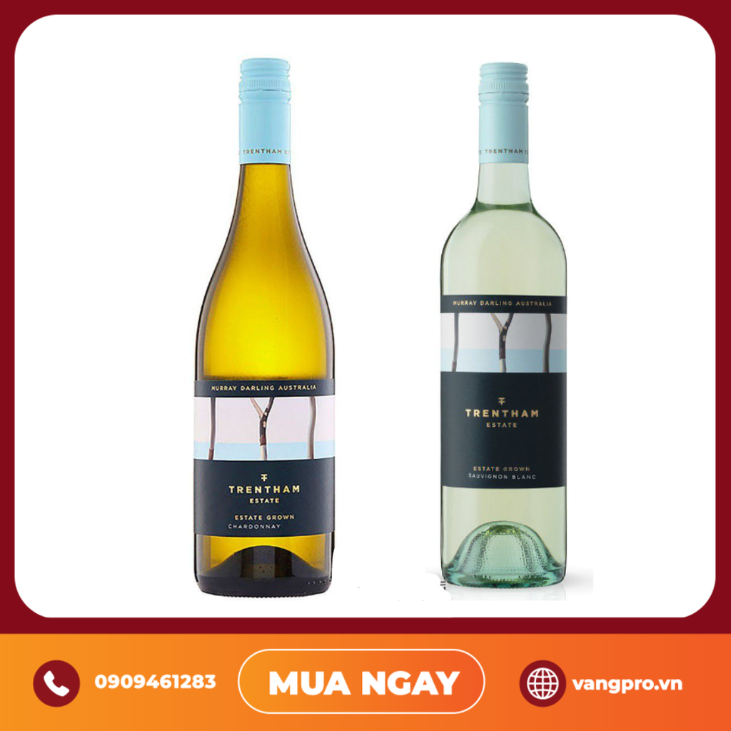 VANG TRẮNG ÚC TRENTHAM ESTATE CHARDONNAY - SAUVIGNON BLANC
