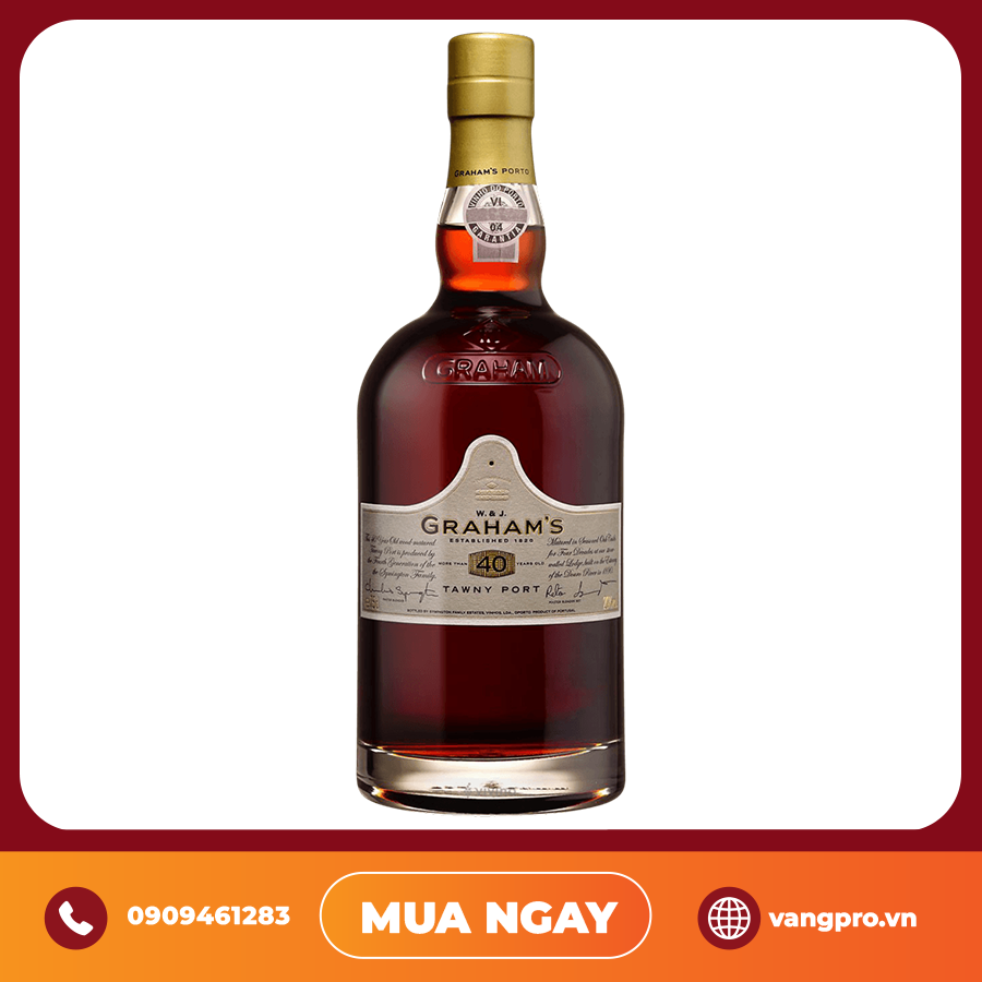 Rượu Porto Graham's Tawny Port 40 năm