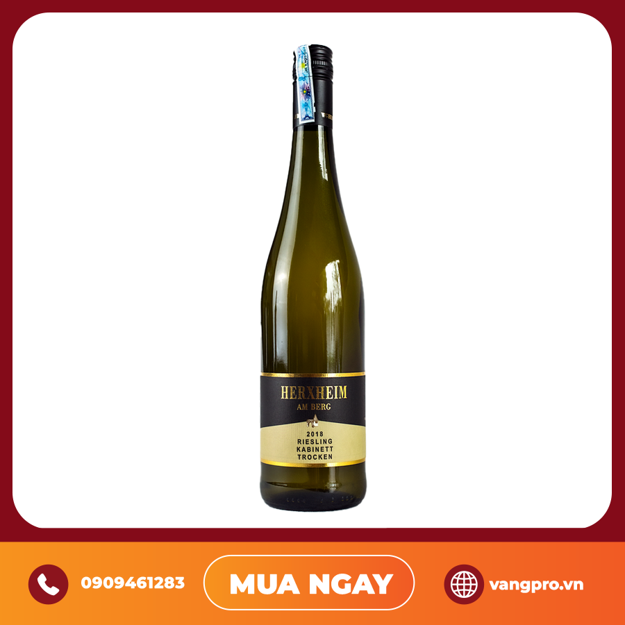 VANG ĐỎ ĐỨC HERXHEIM AM BERG RIESLING KABINETT TROCKEN