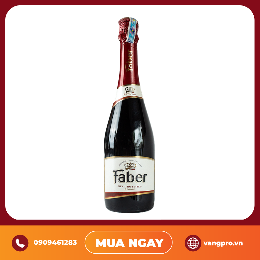 VANG NỔ ĐỨC FABER SEKT ROT MILD ROUGE