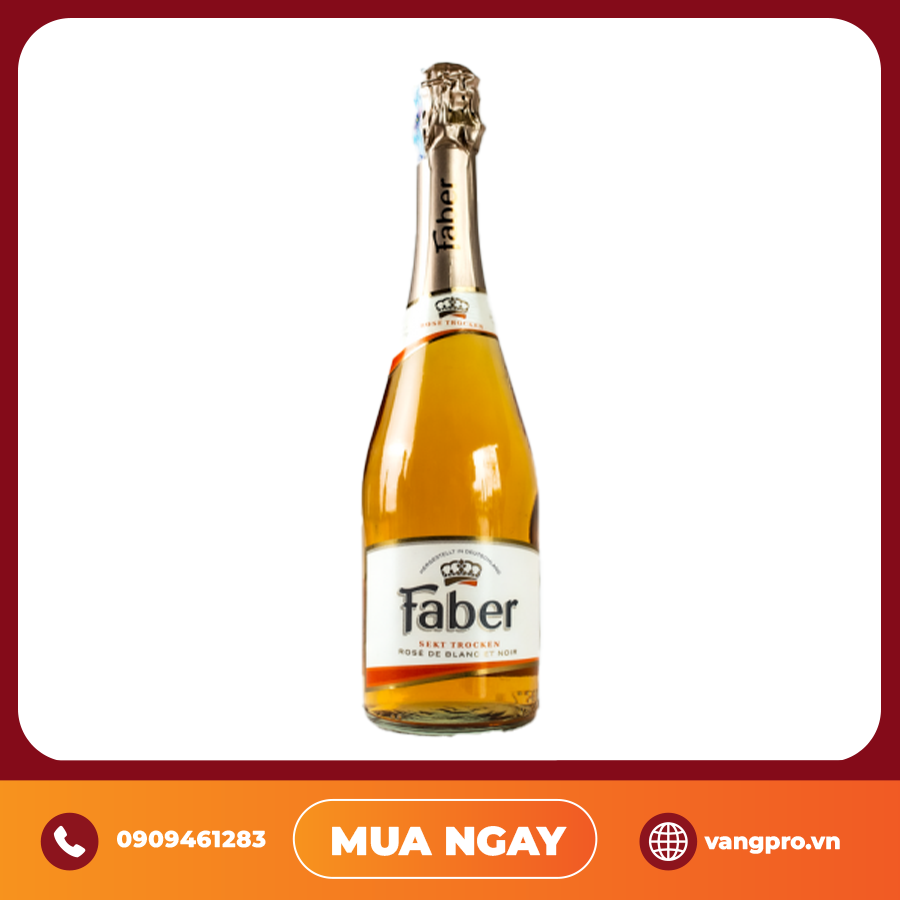 VANG NỔ ĐỨC FABER SEKT TROCKEN ROSÉ