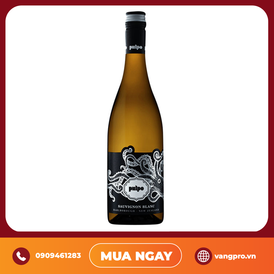 Vang Trắng New Zealand Pulpo Sauvignon Blanc Marlborough