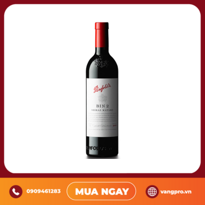 VANG ĐỎ ÚC BIN 2 SHIRAZ MATARO PENFOLDS 750ML