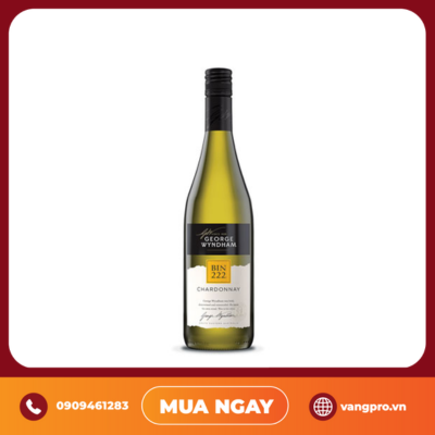 VANG TRẮNG ÚC BIN 222 CHARDONNAY GEORGE WYNDHAM 750ML