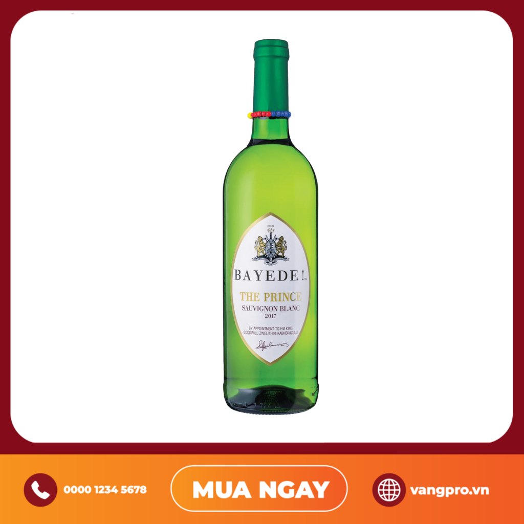 VANG TRẮNG NAM PHI BAYEDE THE PRINCE SAUVIGNON BLANC