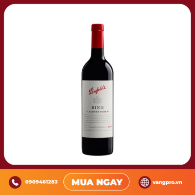 VANG ĐỎ ÚC BIN 8 SHIRAZ CABERNET PENFOLDS 750ML