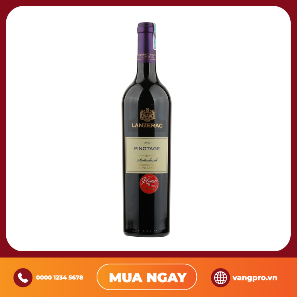 VANG ĐỎ NAM PHI LANZERAC PINOTAGE