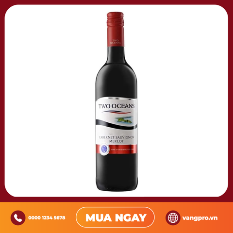 VANG ĐỎ NAM PHI TWO OCEANS CABETNET SAUVIGNON MERLOT