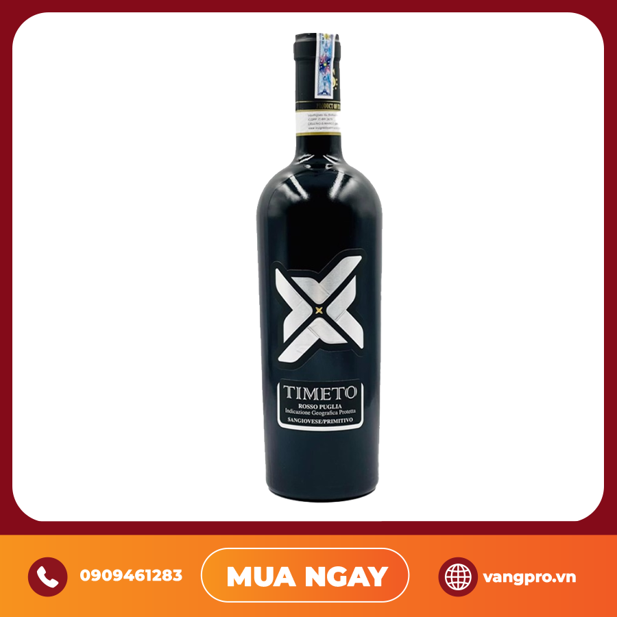 VANG ĐỎ Ý TIMETO ROSSO PUGLIA 16%