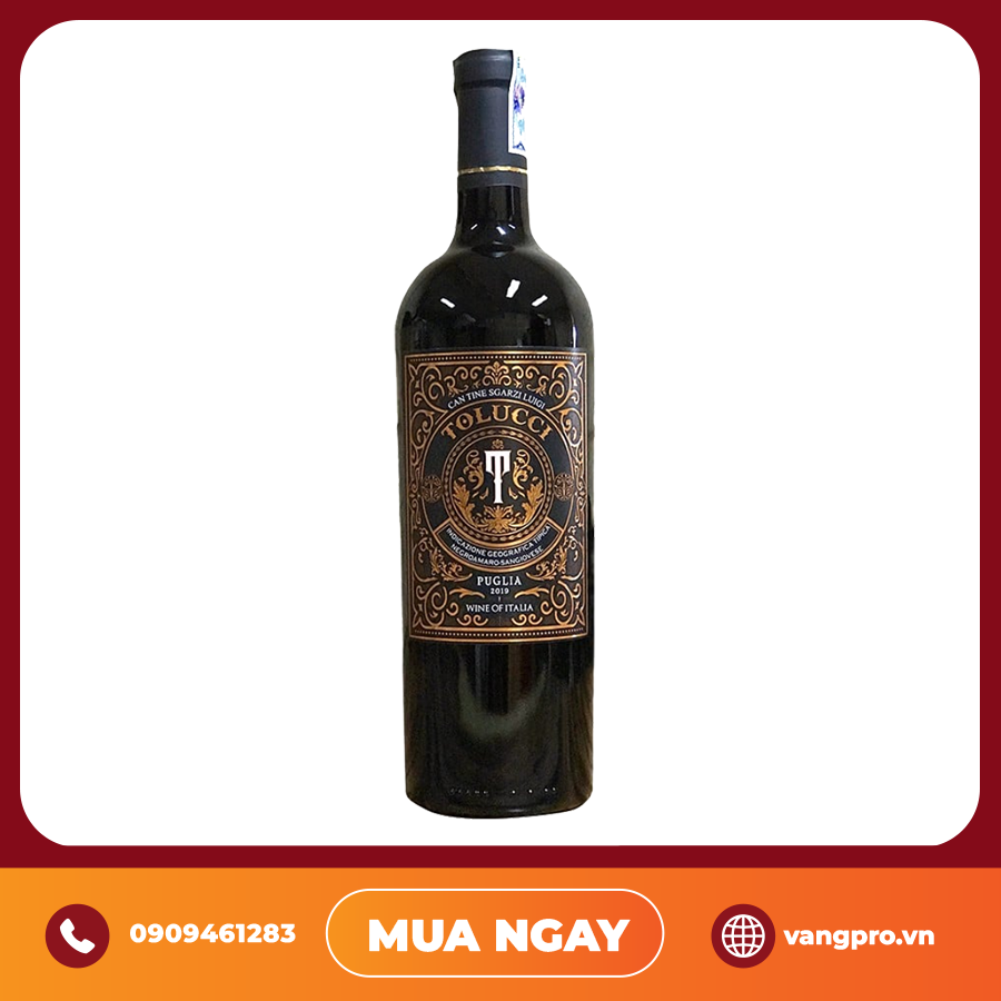 VANG ĐỎ Ý TOLUCCI ROSSO IGT PUGLIA 14%