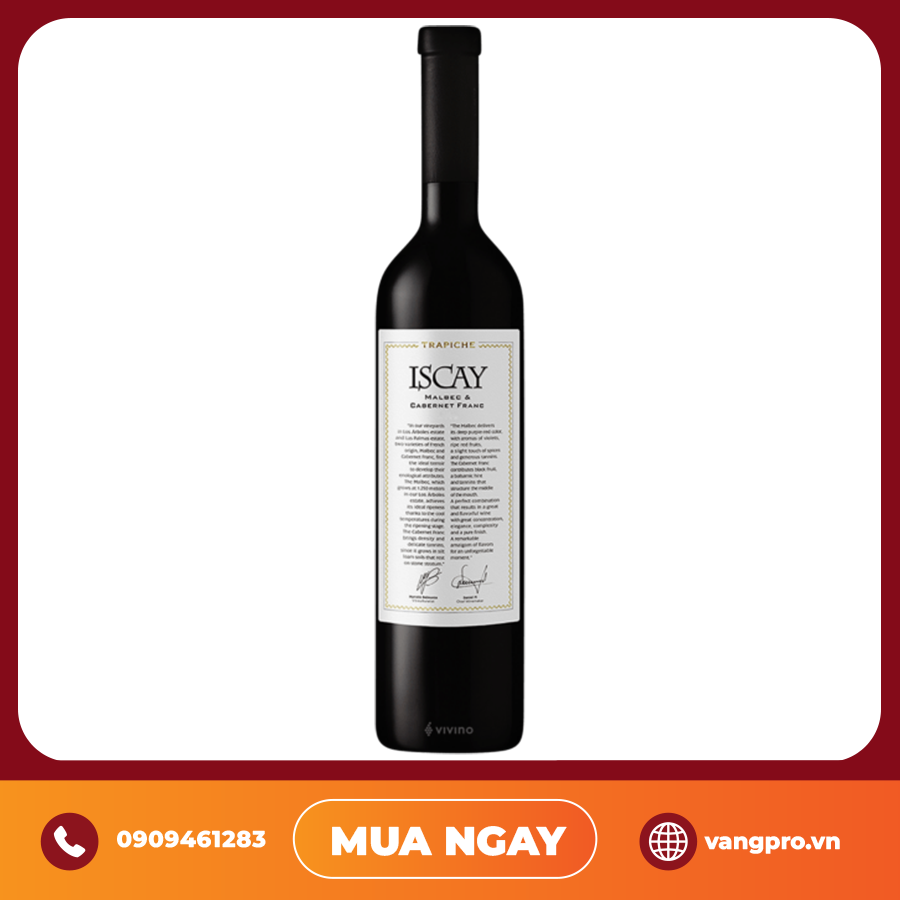 Vang Đỏ Argentina Trapiche Iscay