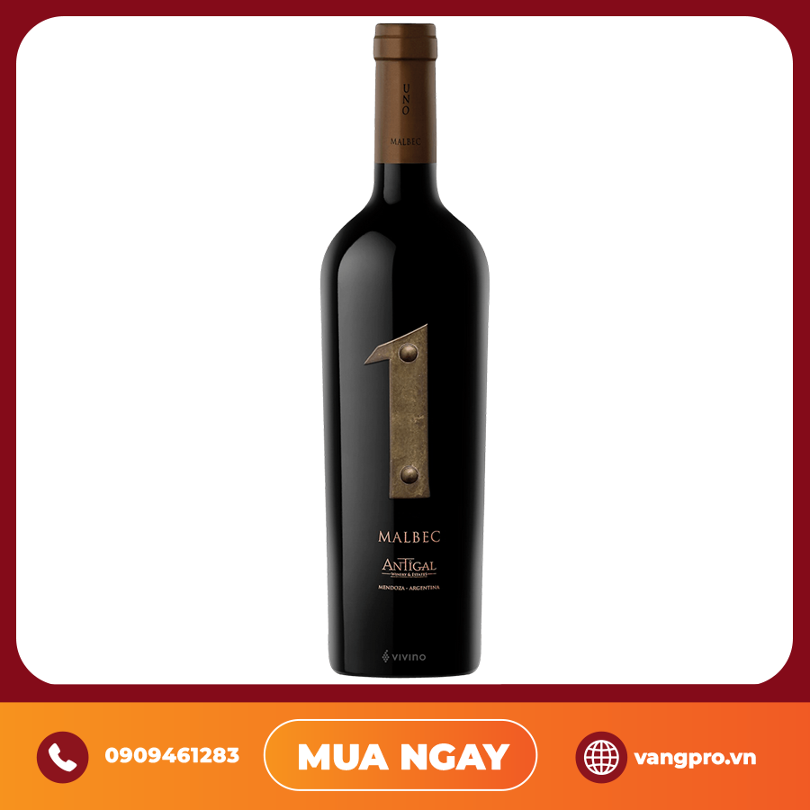 Vang Đỏ Argentina Uno Antigal Malbec