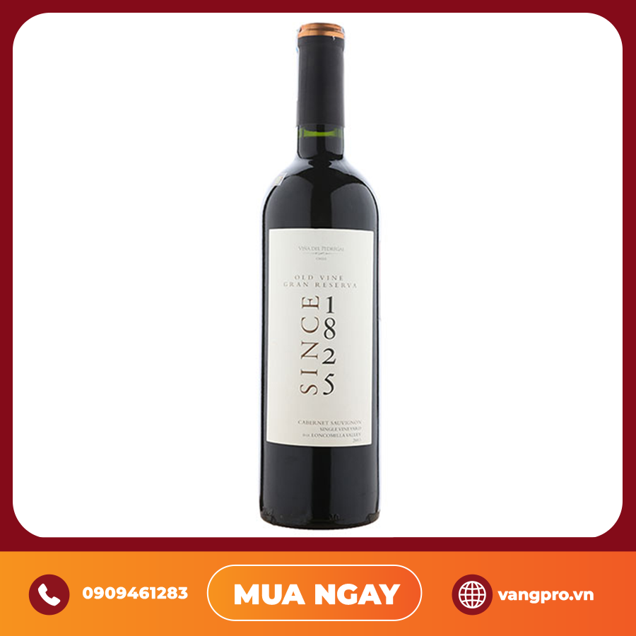 VANG ĐỎ CHILE 1825 GRAN RESERVA RED