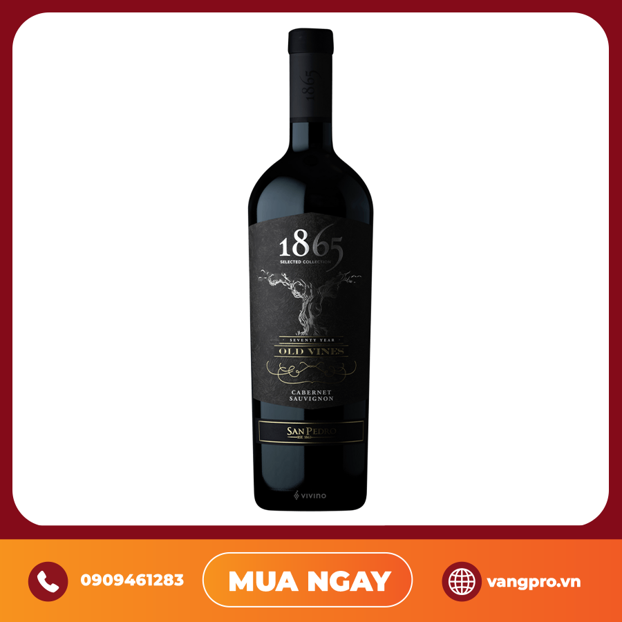 VANG ĐỎ CHILE 1865 OLD VINES