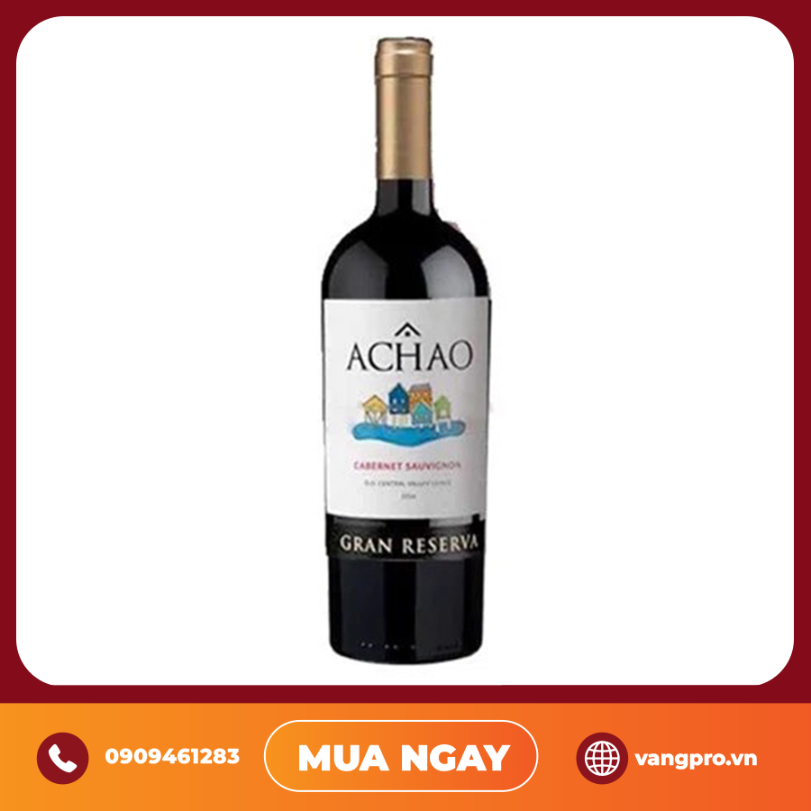 VANG ĐỎ CHILE ACHAO GRAN RESERVA CABERNET SAUVIGNON