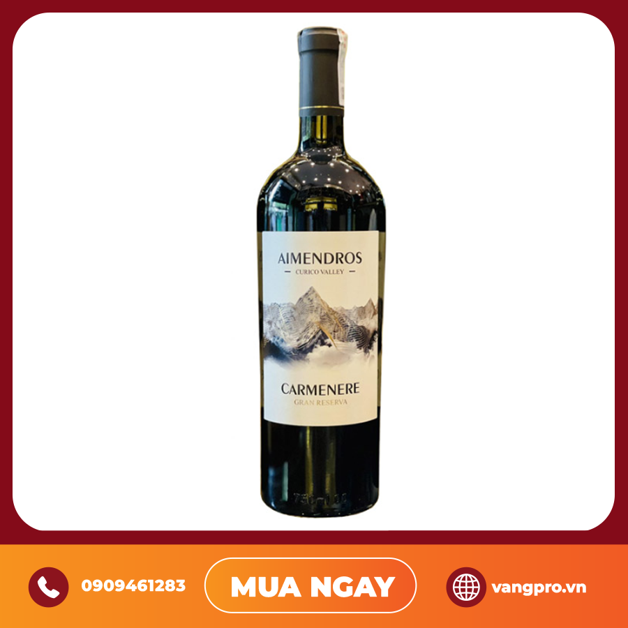 VANG ĐỎ CHILE AIMENDROS CARMENERE GRAN RESERVA
