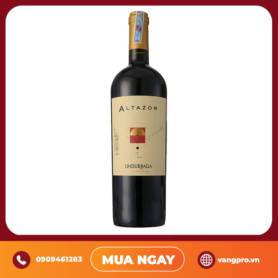 VANG ĐỎ CHILE ALTAZOR UNDURRAGA 1,5L