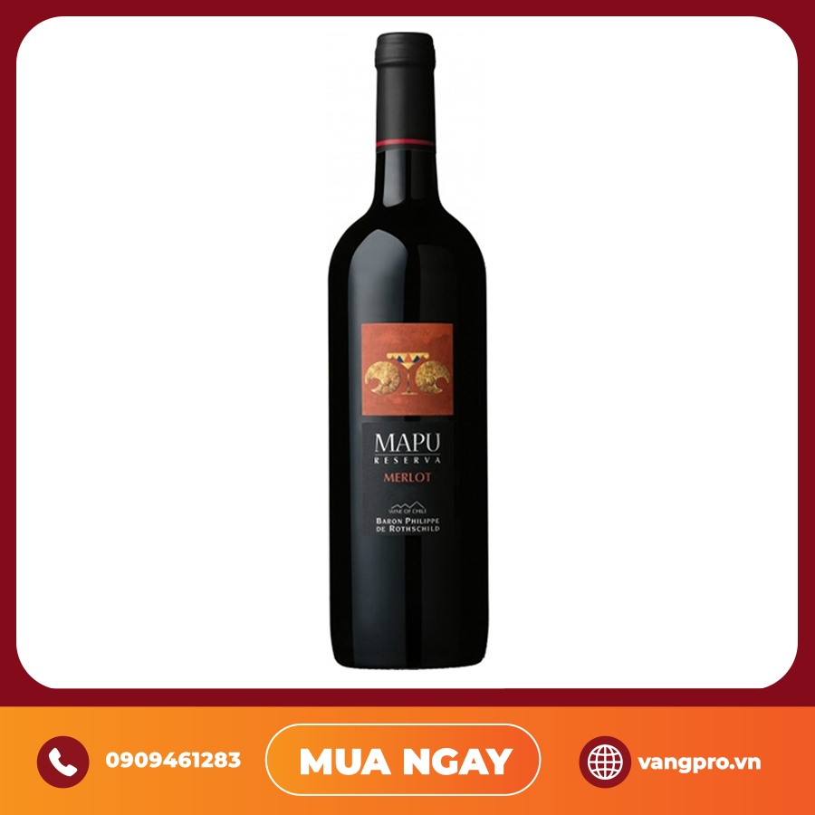 VANG ĐỎ CHILE BARON PHILIPPE DE ROTHSCHILD MAPU RESERVA