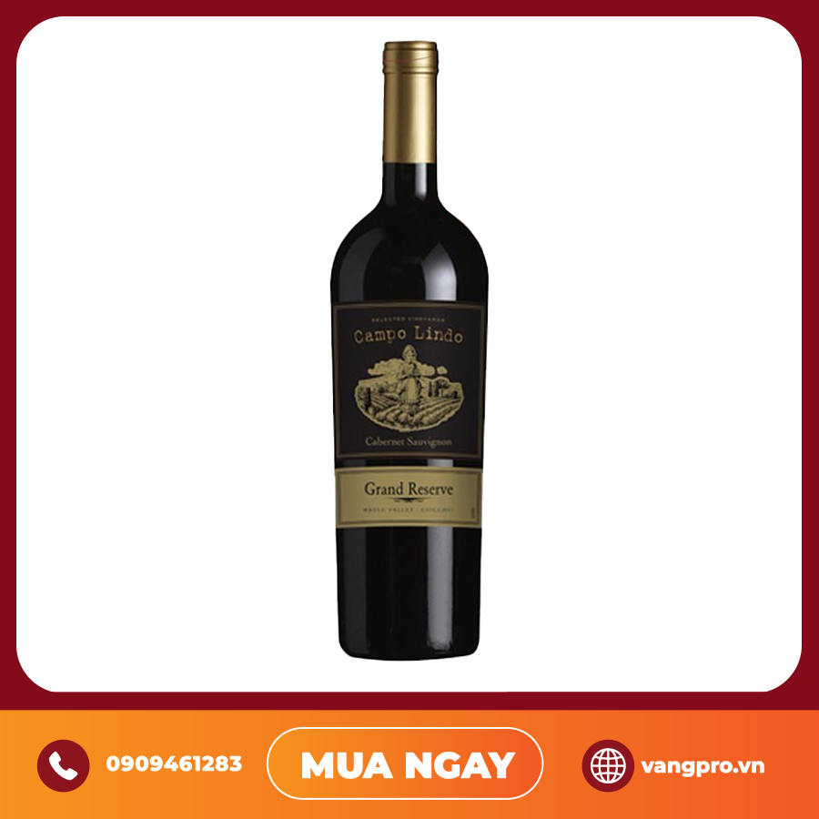 VANG ĐỎ CHILE CAMPO LINDO GRAN RESERVA