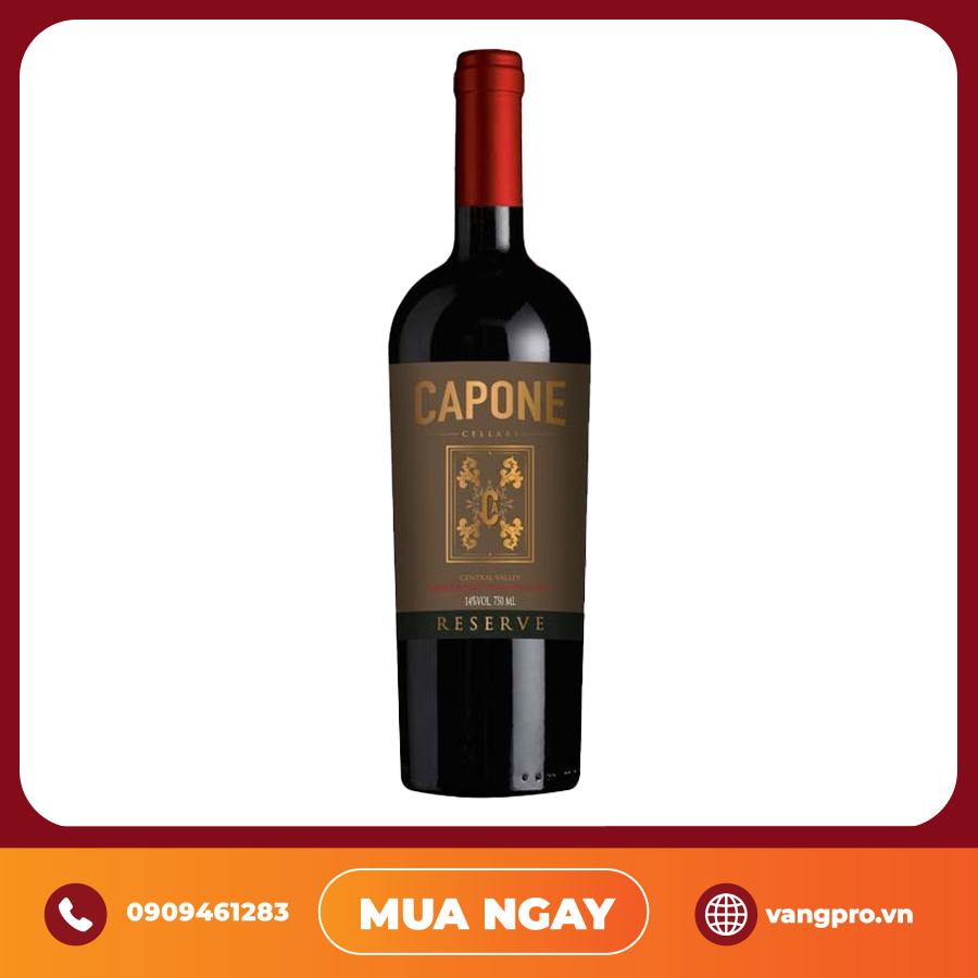 VANG ĐỎ CHILE CAPONE RESERVE CABERNET SAUVIGNON CENTRAL VALLEY