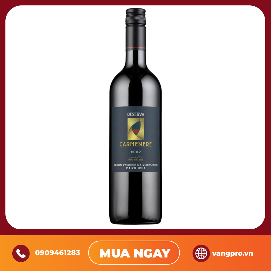 VANG ĐỎ CHILE CARMENERE BARON PHILIPPE DE ROTHSCHILD RESERVA