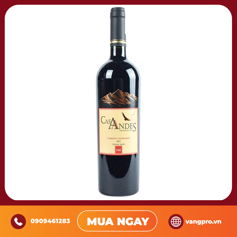 VANG ĐỎ CHILE CASA ANDES RESERVE CABERNET SAUVIGNON
