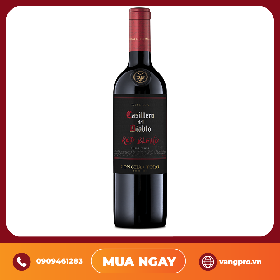 VANG ĐỎ CHILE CASILLERO DEL DIABLO RESERVA RED BLEND CONCHA Y TORO