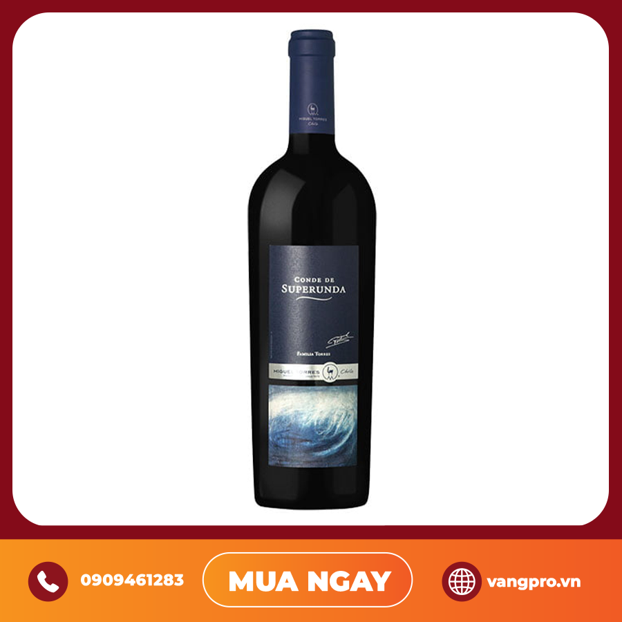 VANG ĐỎ CHILE CONDE DE SUPERUNDA MIGUEL TORRES