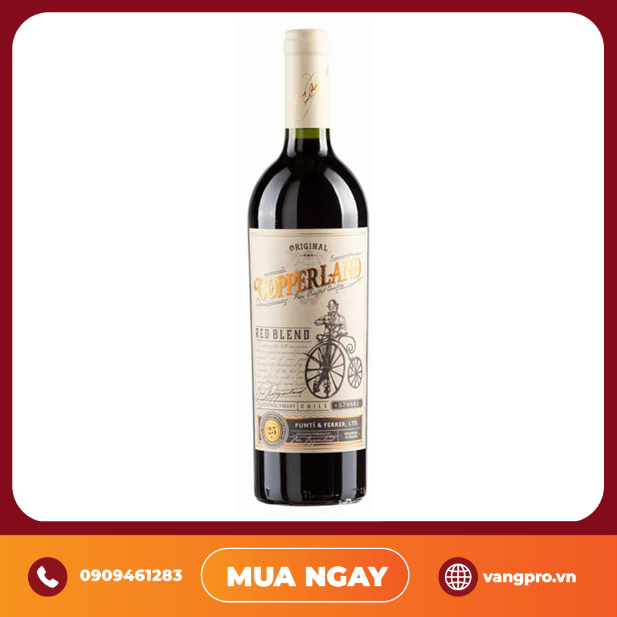 VANG ĐỎ CHILE COPPERLAND RESERVA RED BLEND