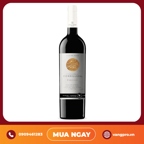 VANG ĐỎ CHILE CORDILLERA MIGUEL TORRES SHIRAZ RESERVA ESPECIAL