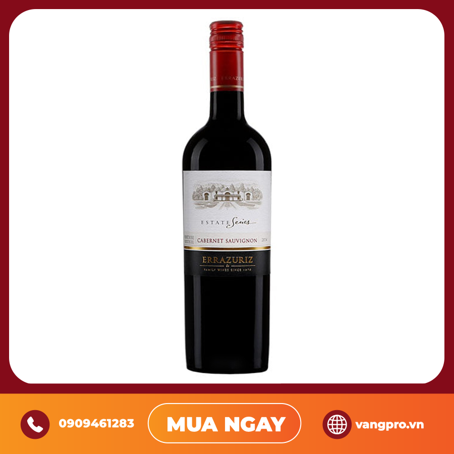 VANG ĐỎ CHILE ERRAZURIZ ESTATE SERIES RESERVA RED