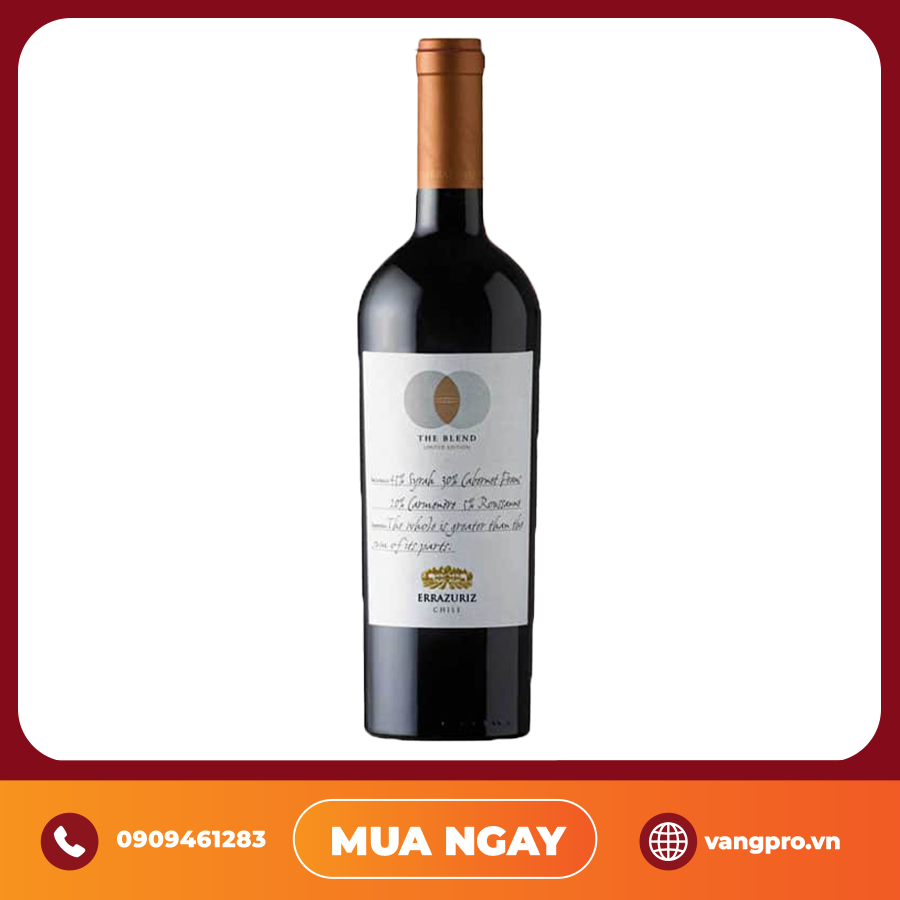 VANG ĐỎ CHILE ERRAZURIZ THE BLEND LIMITED EDITION