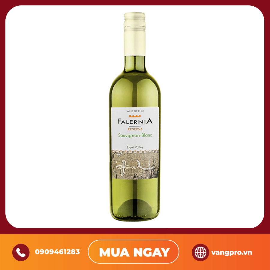 VANG TRẮNG CHILE FALERNIA SAUVIGNON BLANC RESERVA