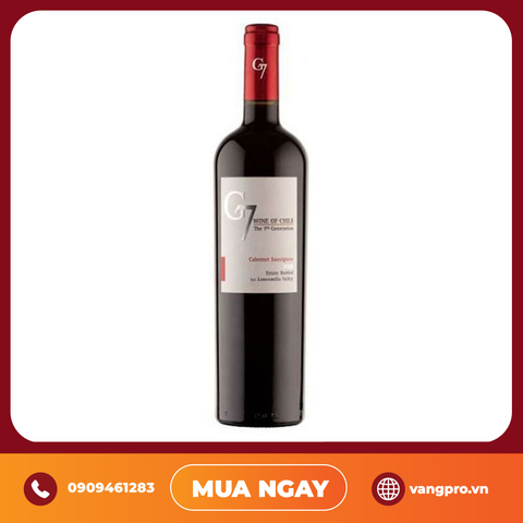 VANG ĐỎ CHILE G7 CABERNET SAUVIGNON