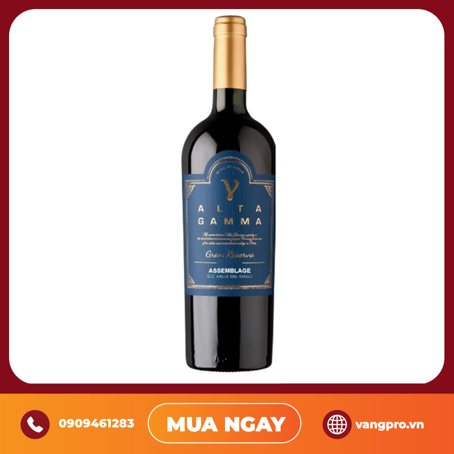 VANG ĐỎ CHILE GAMMA ALTA GRAN RESERVA ASSEMBLAGE
