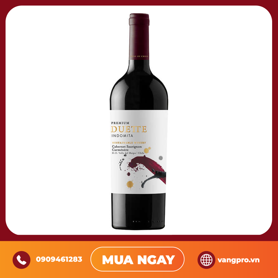 VANG ĐỎ CHILE INDOMITA DUETTE PREMIUM RED