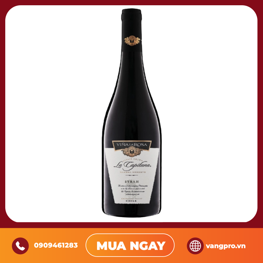 VANG ĐỎ CHILE LA CAPITANA BARREL RESERVA SYRAH