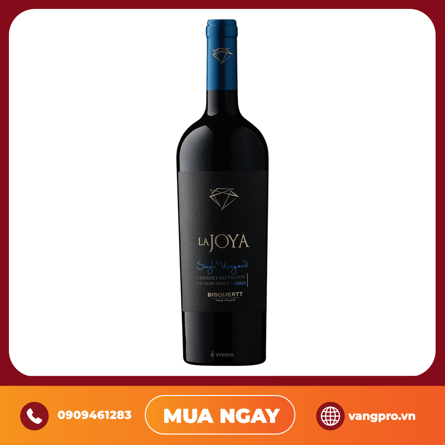 VANG ĐỎ CHILE LA JOYA SINGLE VINEYARD CABERNET SAUVIGNON BISQUERTT