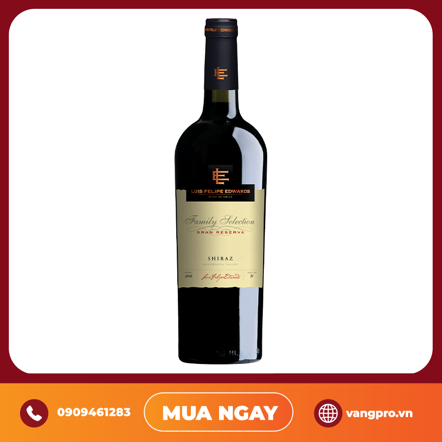 VANG ĐỎ CHILE LUIS FELIPE EDWARDS GRAN RESERVA SHIRAZ