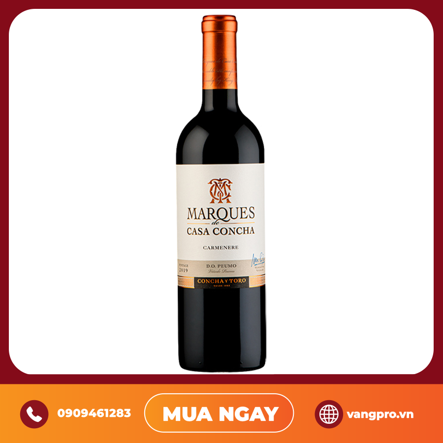 VANG ĐỎ CHILE MARQUES DE CASA CONCHA CARMENERE CONCHA Y TORO