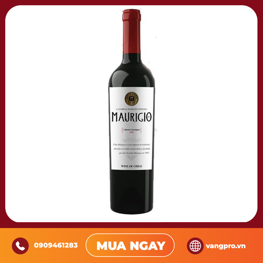 VANG ĐỎ CHILE MAURIGIO CABERNET SAUVIGNON