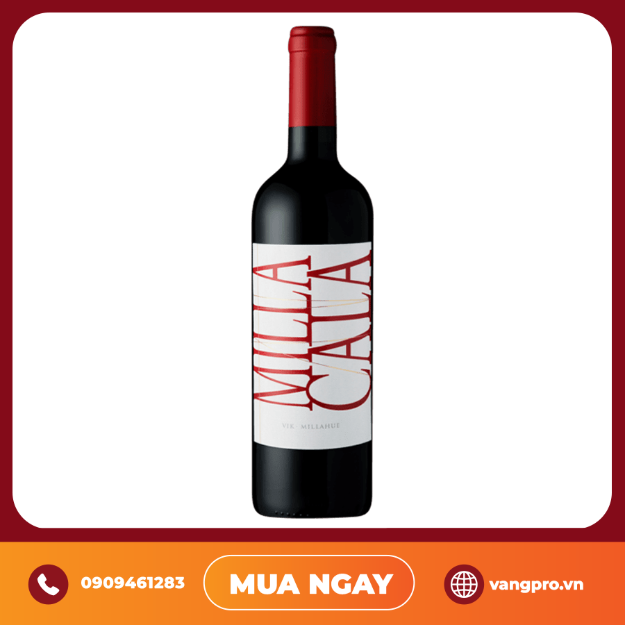 VANG ĐỎ CHILE MILLA CALA VIK WINERY