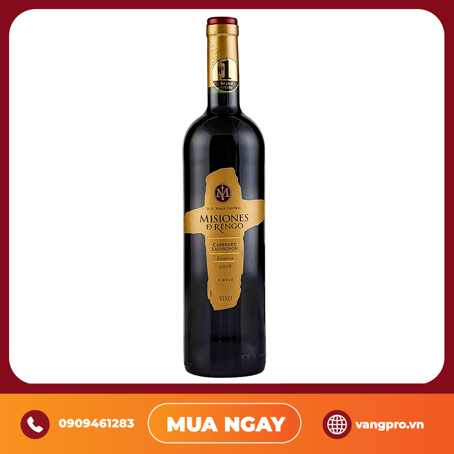 VANG ĐỎ CHILE MISIONES Đ RENGO CABERNET SAUVIGNON RESERVA