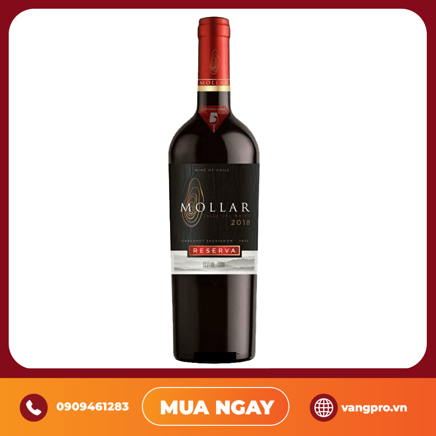VANG ĐỎ CHILE MOLLAR RESERVA CABERNET SAUVIGNON