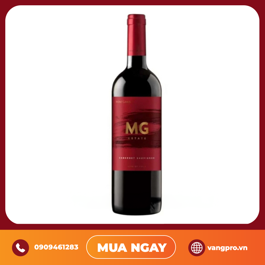 VANG ĐỎ CHILE MONTGRAS MG ESTATE CABERNET SAUVIGNON