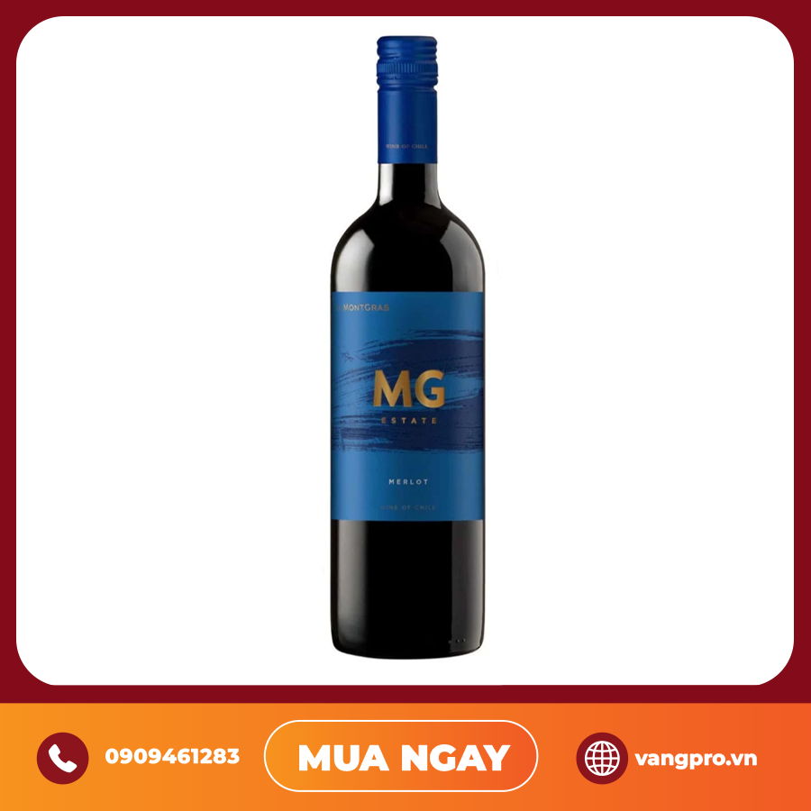 VANG ĐỎ CHILE MONTGRAS MG ESTATE MERLOT