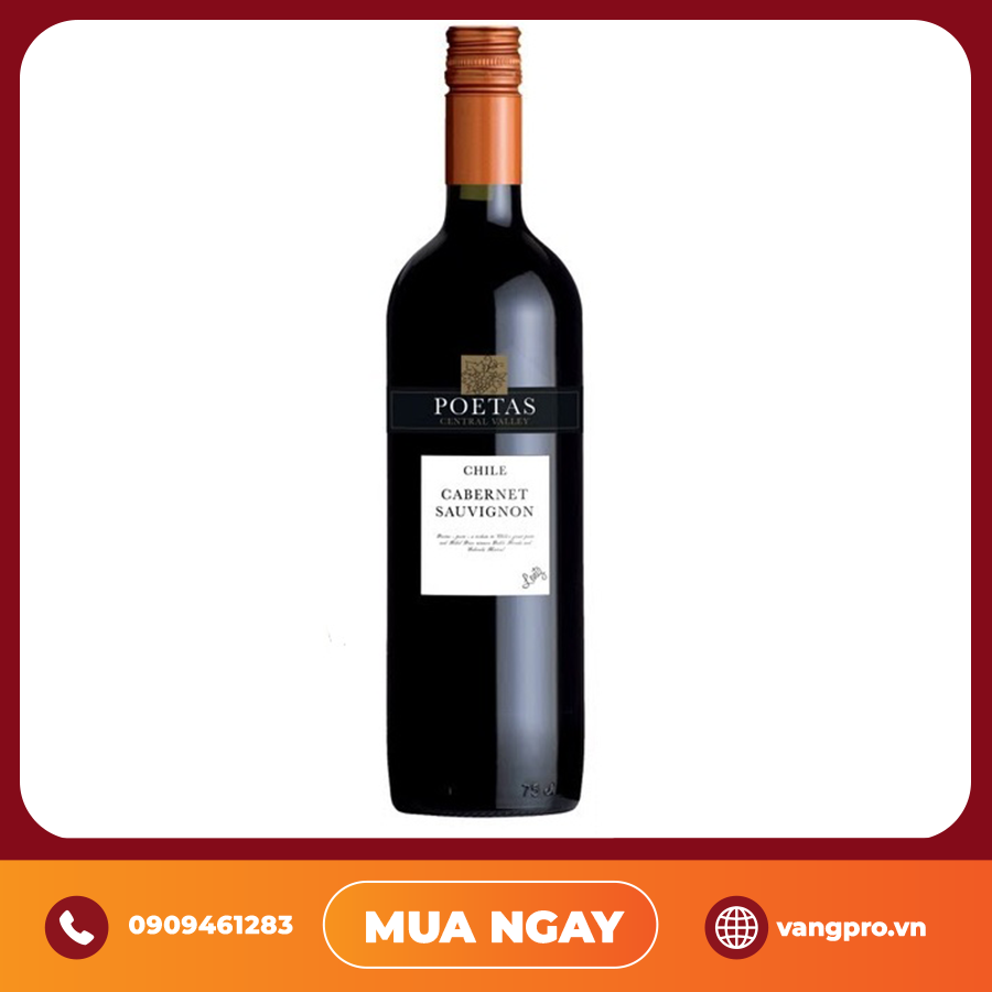 VANG ĐỎ CHILE POETAS CABERNET SAUVIGNON